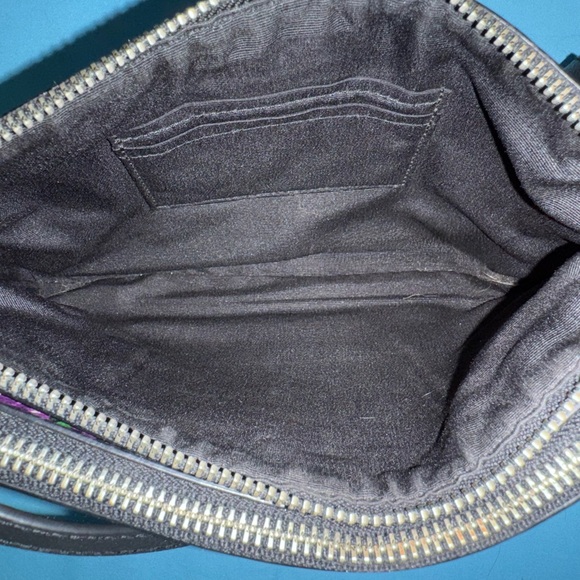 Coach Lyla EUC dual zip violet floral crossbody - Picture 5 of 8